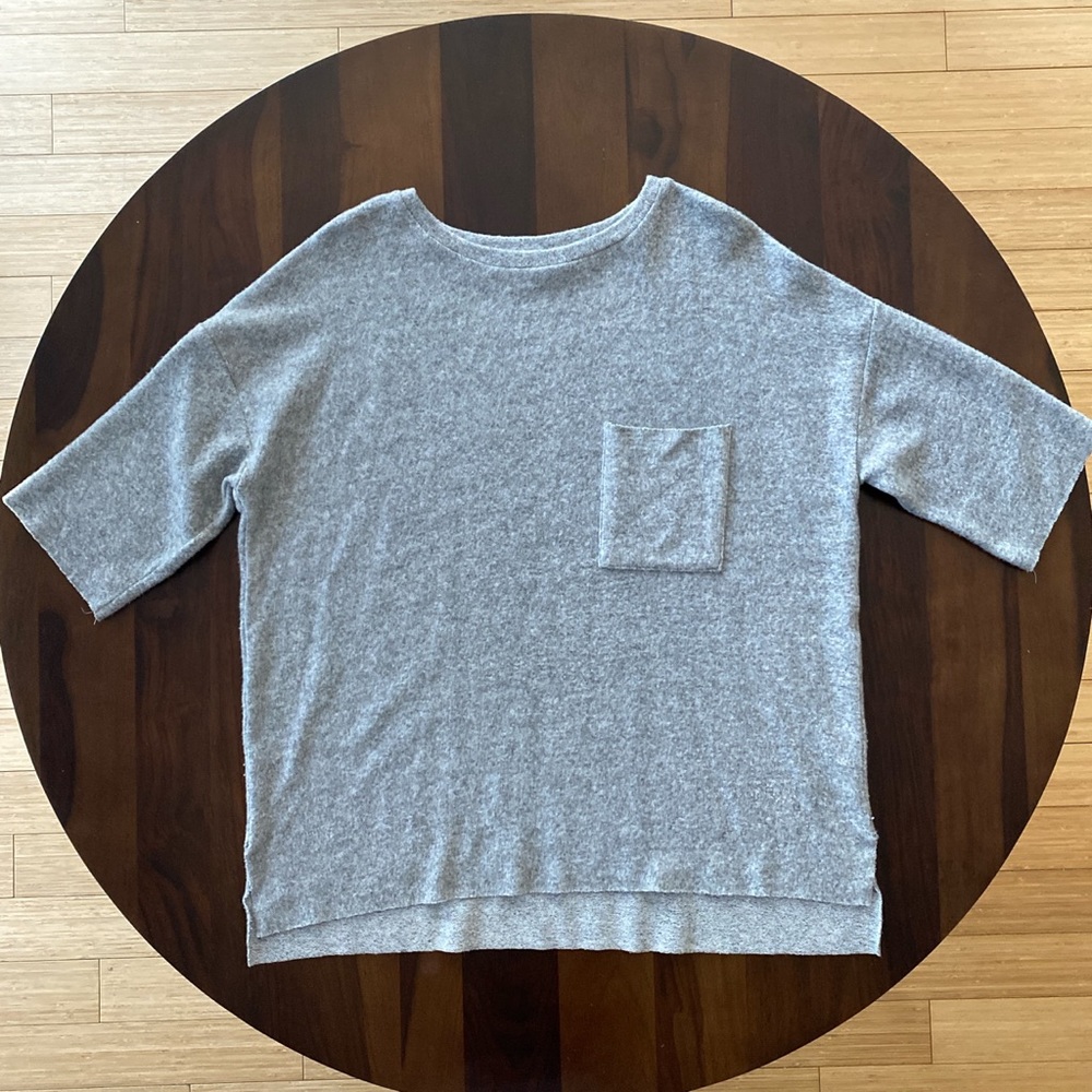 ZARA Oversized Relaxed Shirt in Light Grey